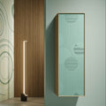 Colonna 1 Anta Rovere Gold Naturale e Laccato Bubble Stripes Laguna (Cod. CL051) - Mobiltesino