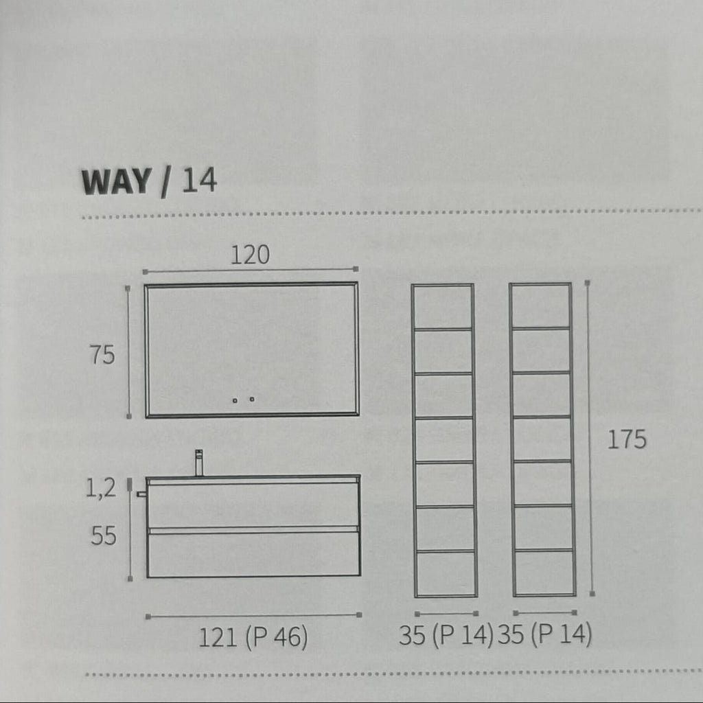 Composizione Arredo Bagno Way Block 14 - Berloni Bagno