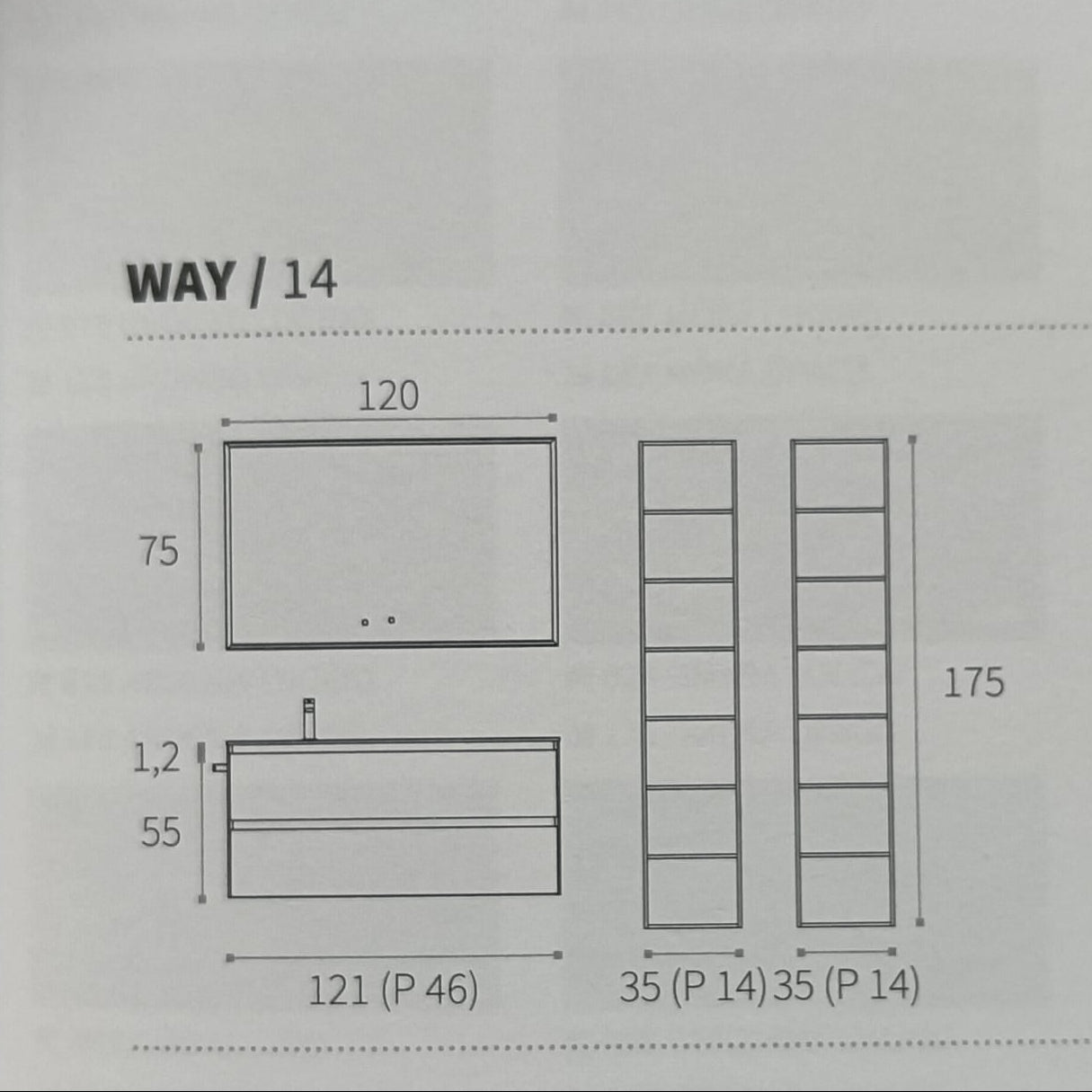 Composizione Arredo Bagno Way Block 14 - Berloni Bagno