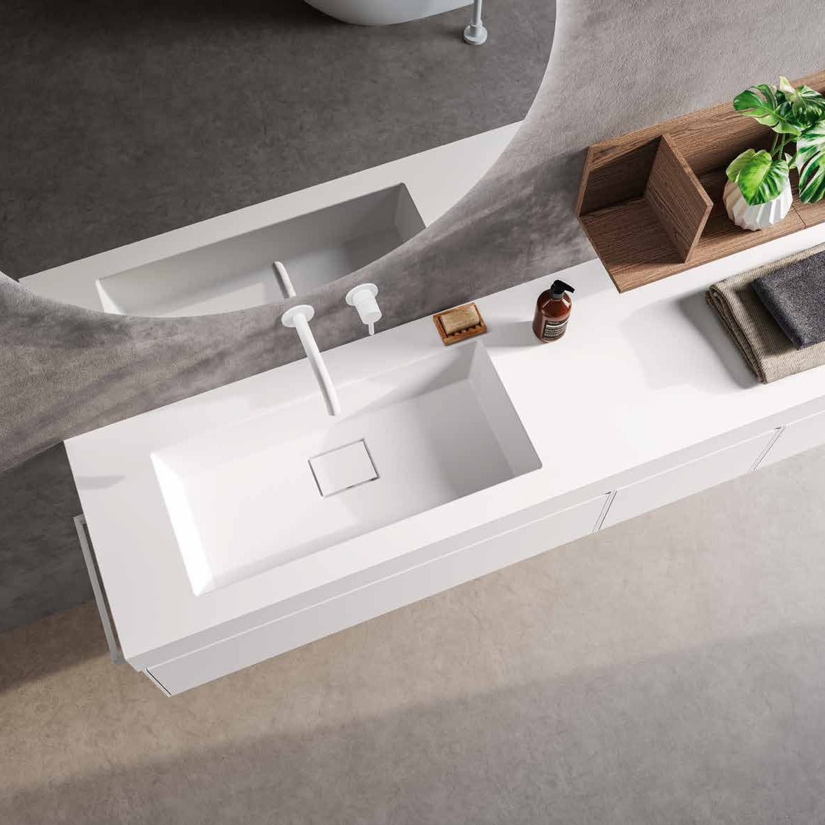 Mobile Berloni Bagno Way Componibile 05 - L 160 cm