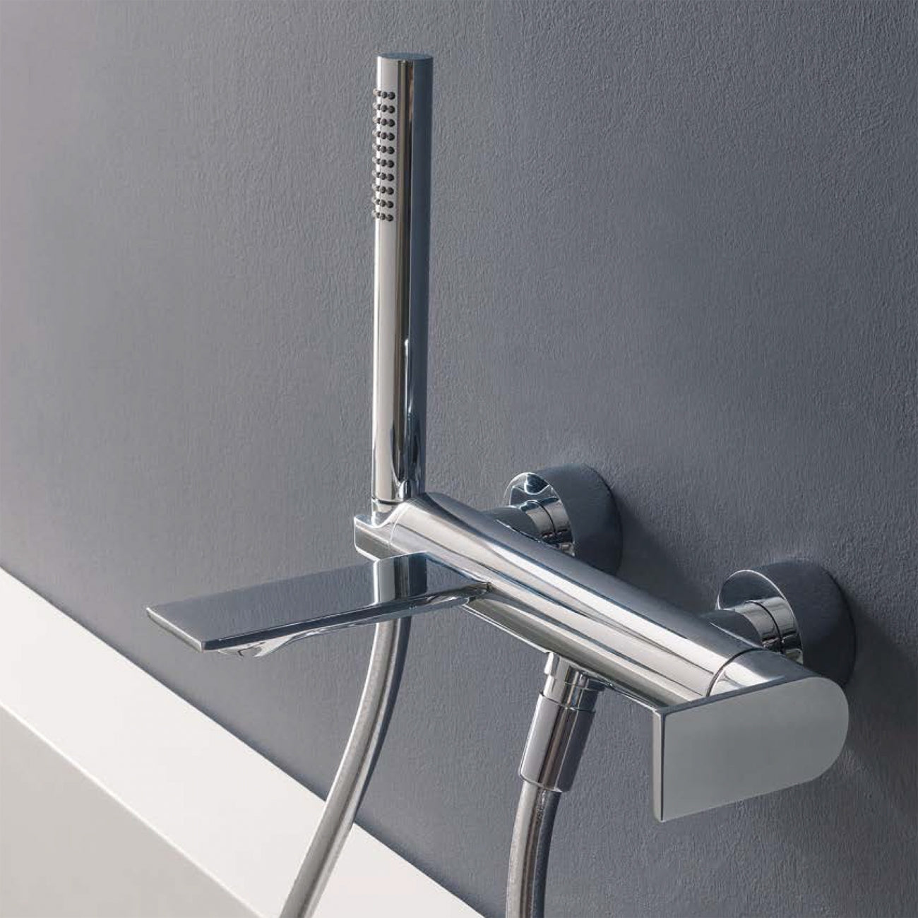 Miscelatore monocomando esterno vasca Cromo - Treemme Ran