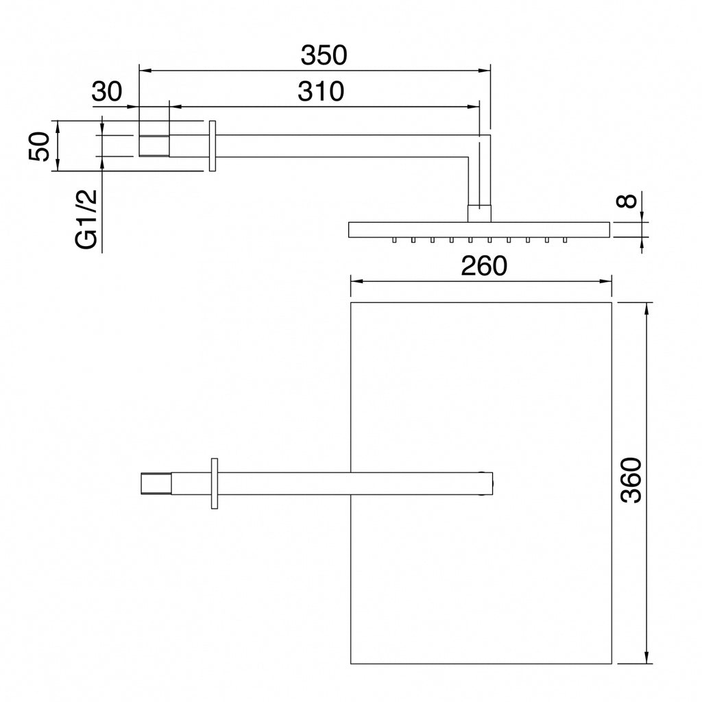 Soffione a parete anticalcare Cromo - Treemme Shower And Thermostatic