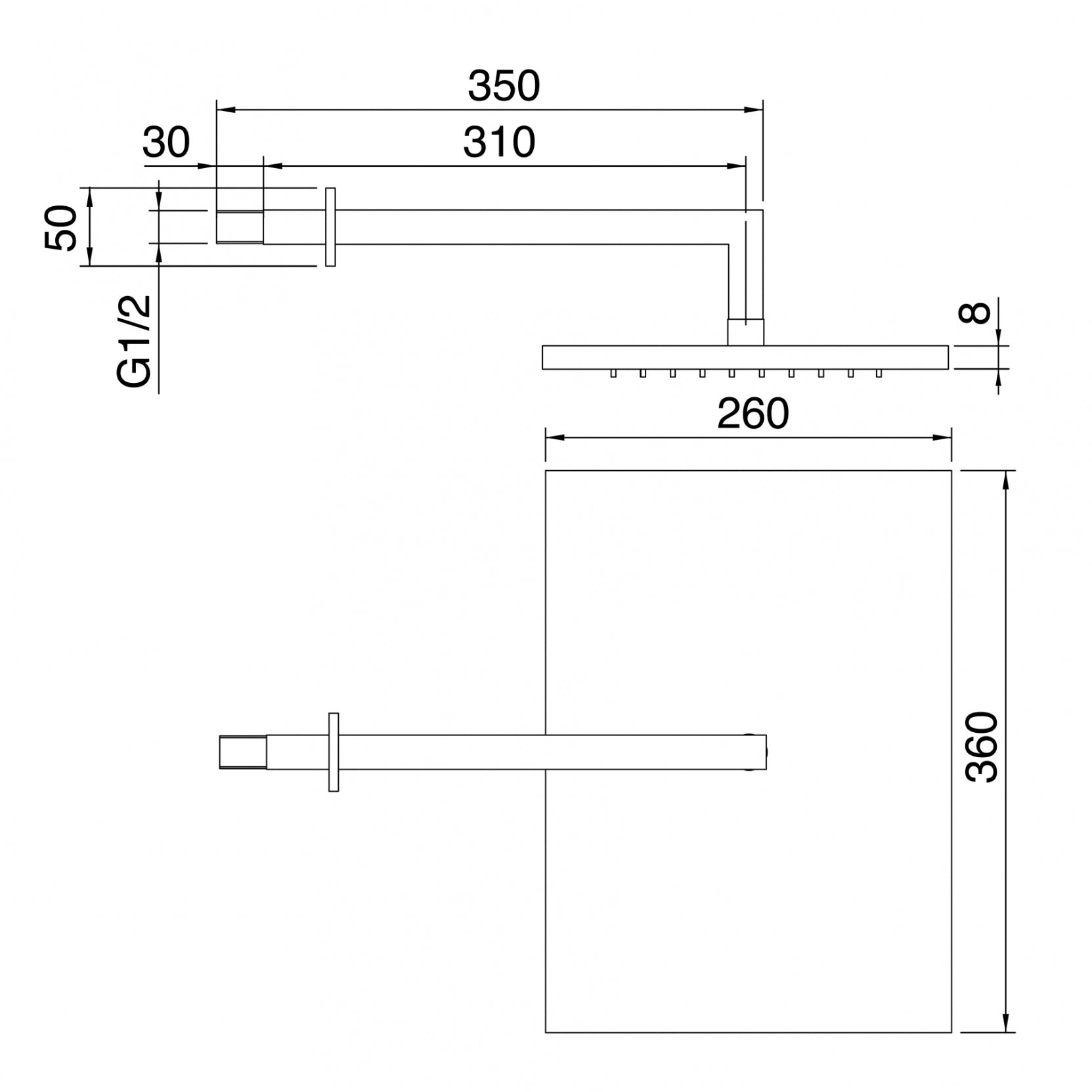 Soffione a parete anticalcare Cromo - Treemme Shower And Thermostatic