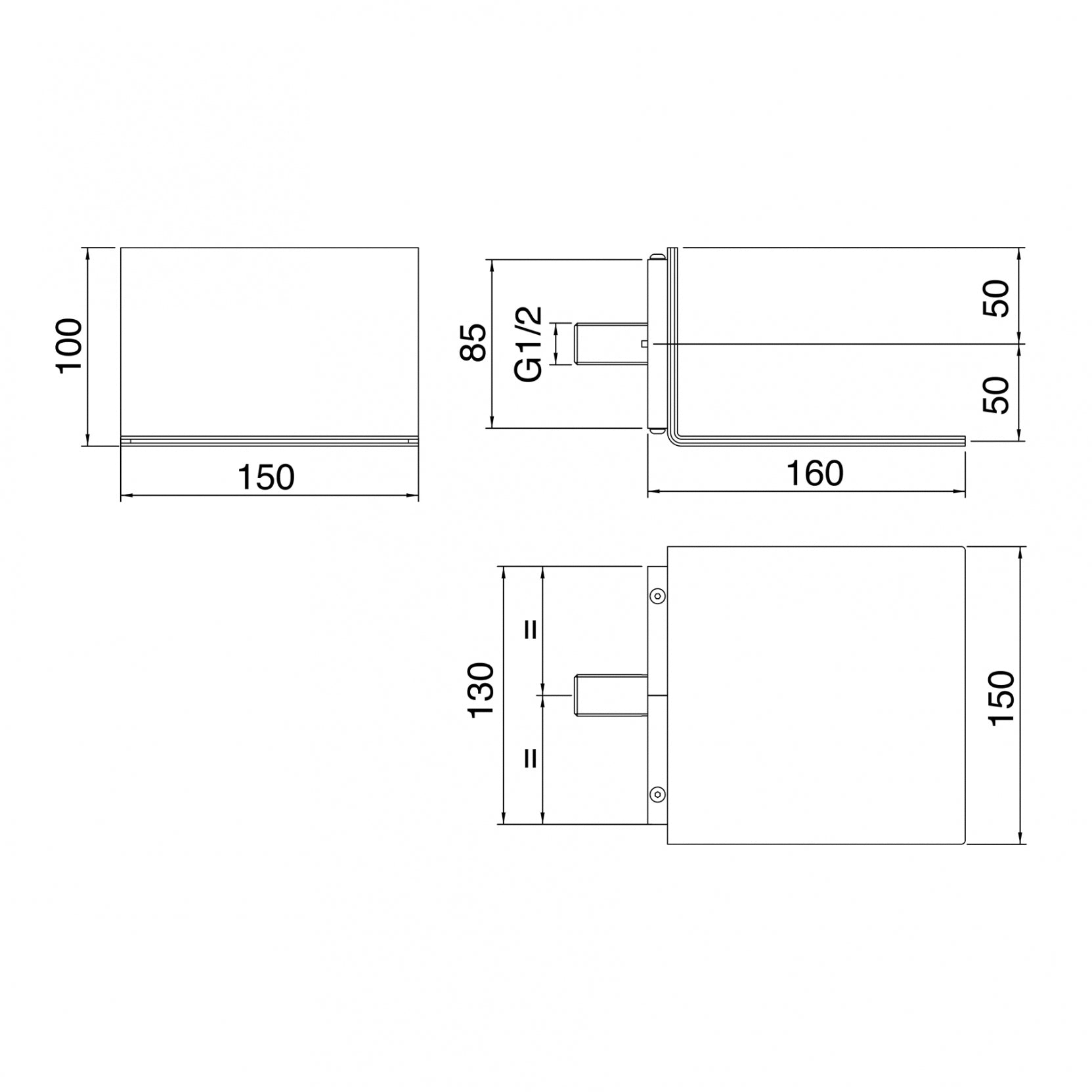 Cascata a parete 150 (Cod. RWIT-2847-IS-21) - Treemme 5Mm