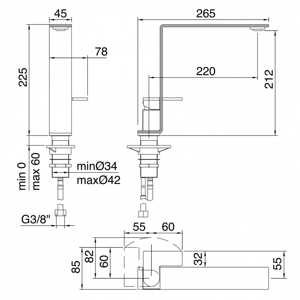 Miscelatore lavello (Cod. IT-2834-IS-5B-ZZ) - Treemme 5Mm
