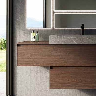 Mobile Berloni Bagno Way Componibile 01 - L 120+120+120 cm