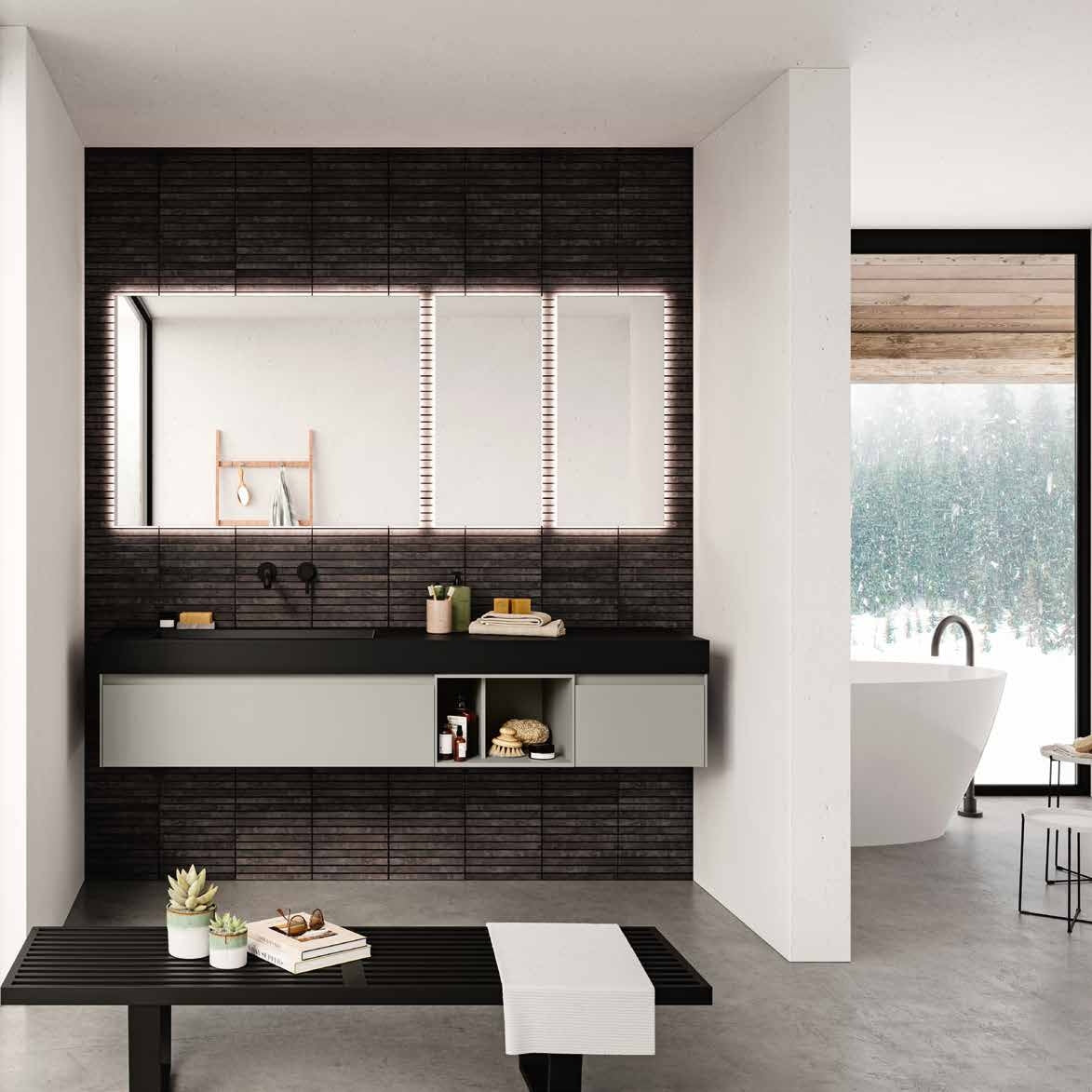 Mobile Berloni Bagno Way Componibile 08 - L 180 cm
