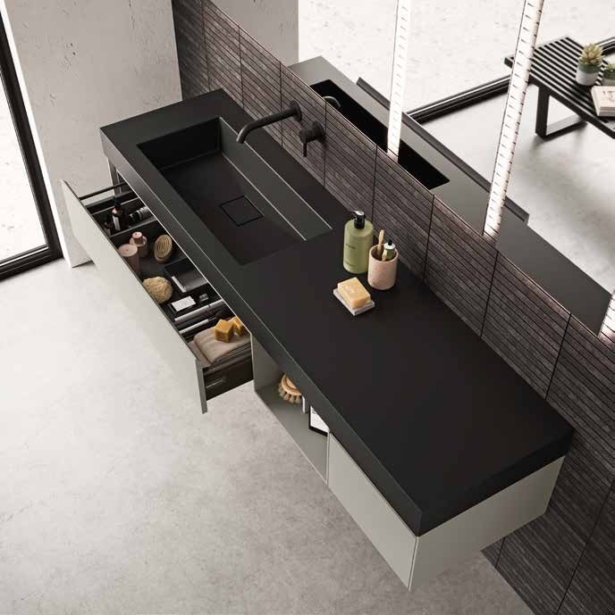 Mobile Berloni Bagno Way Componibile 08 - L 180 cm