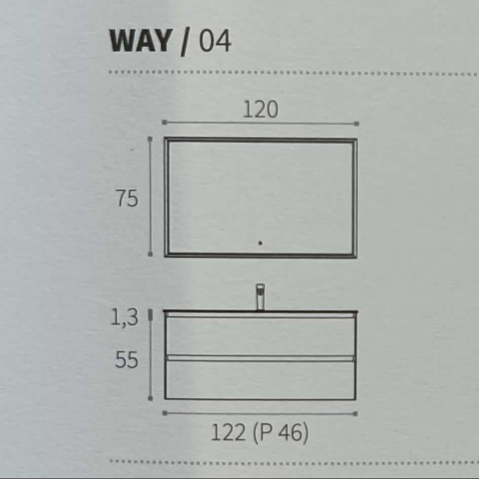 Composizione Arredo Bagno Way Block 04 - Berloni Bagno