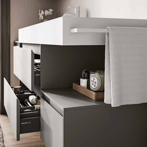 Mobile Berloni Bagno Way Componibile 10 - L 160 cm