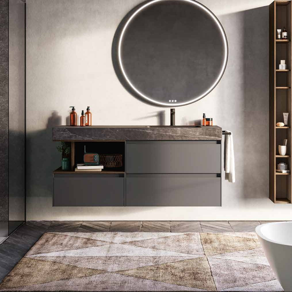 Mobile Berloni Bagno Way Componibile 02 - L 140+40+40 cm