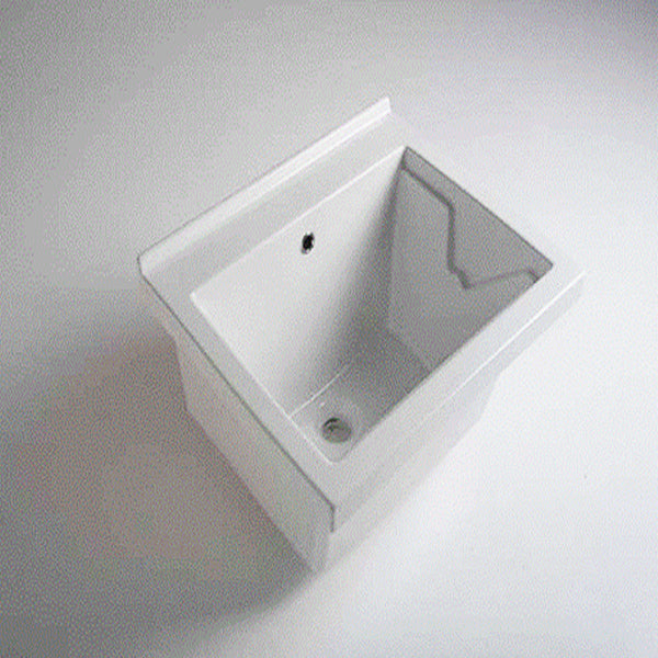 Lavatoio Tutta Vasca Sospeso Reno 60x50 - Ceramiche Affatato