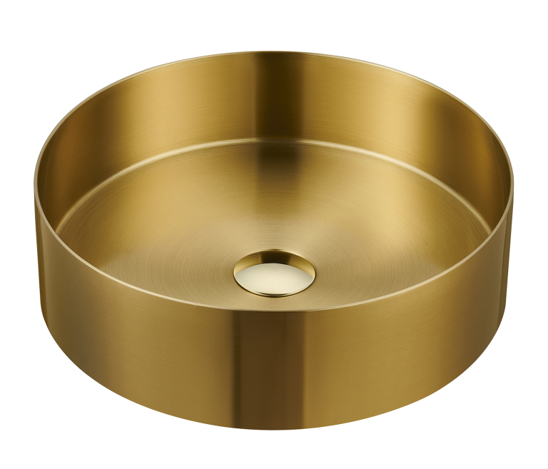Lavabo da Appoggio Foyer Round in Acciaio Inox
