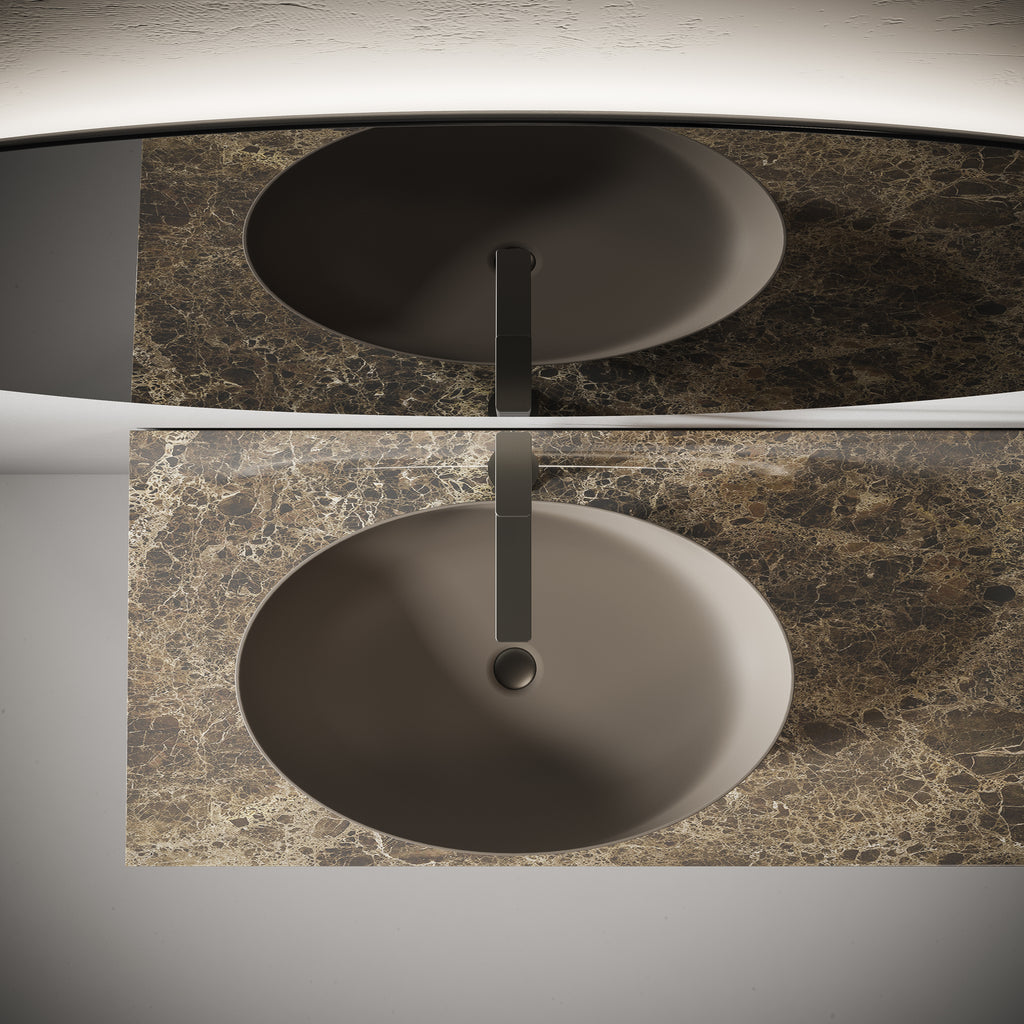 Mobile Lavabo Sospeso D11 in Gres Porcellanato H 45 x L 90 (x2) - Mobiltesino