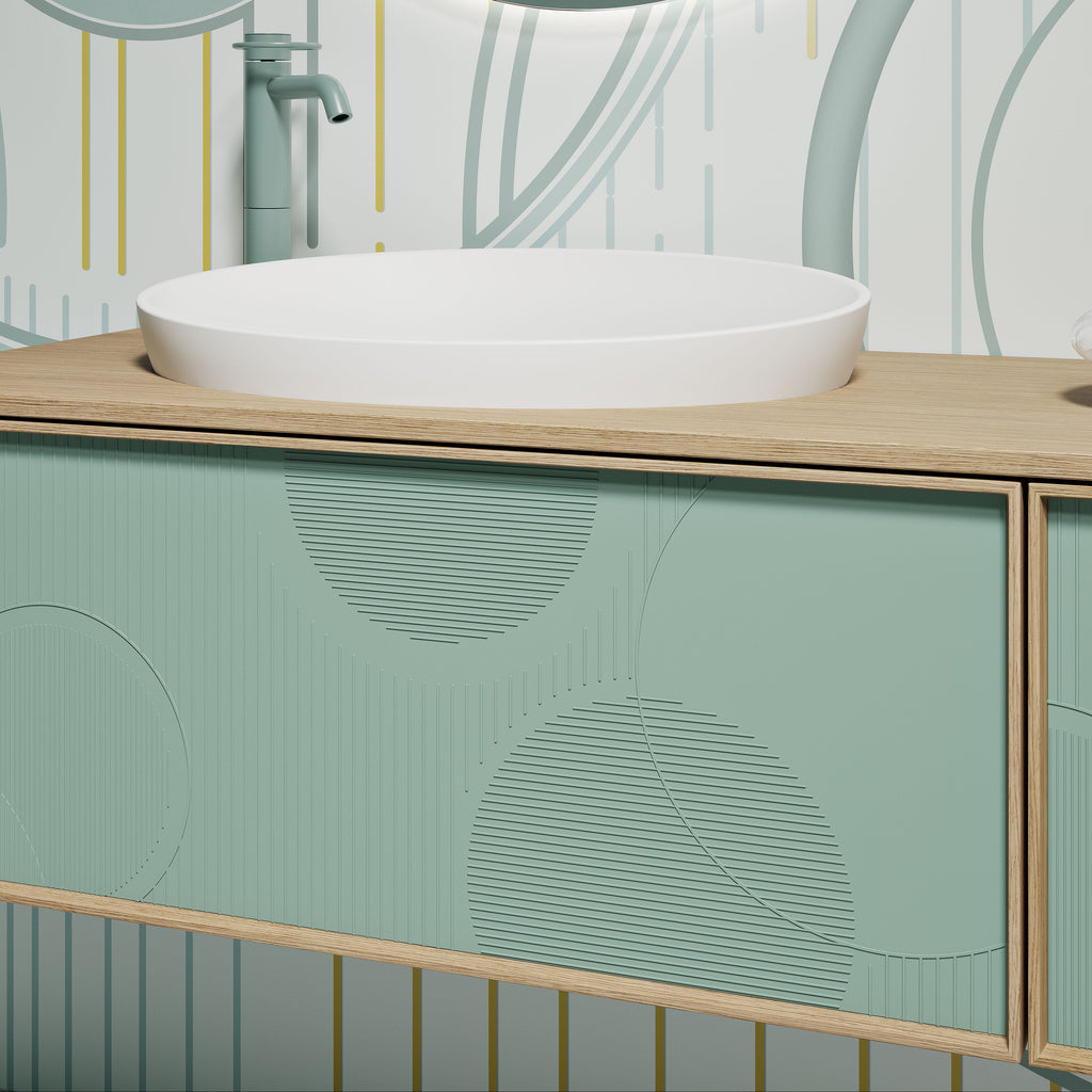 Mobile Lavabo Sospeso D33 - Mobiltesino - L 140 cm