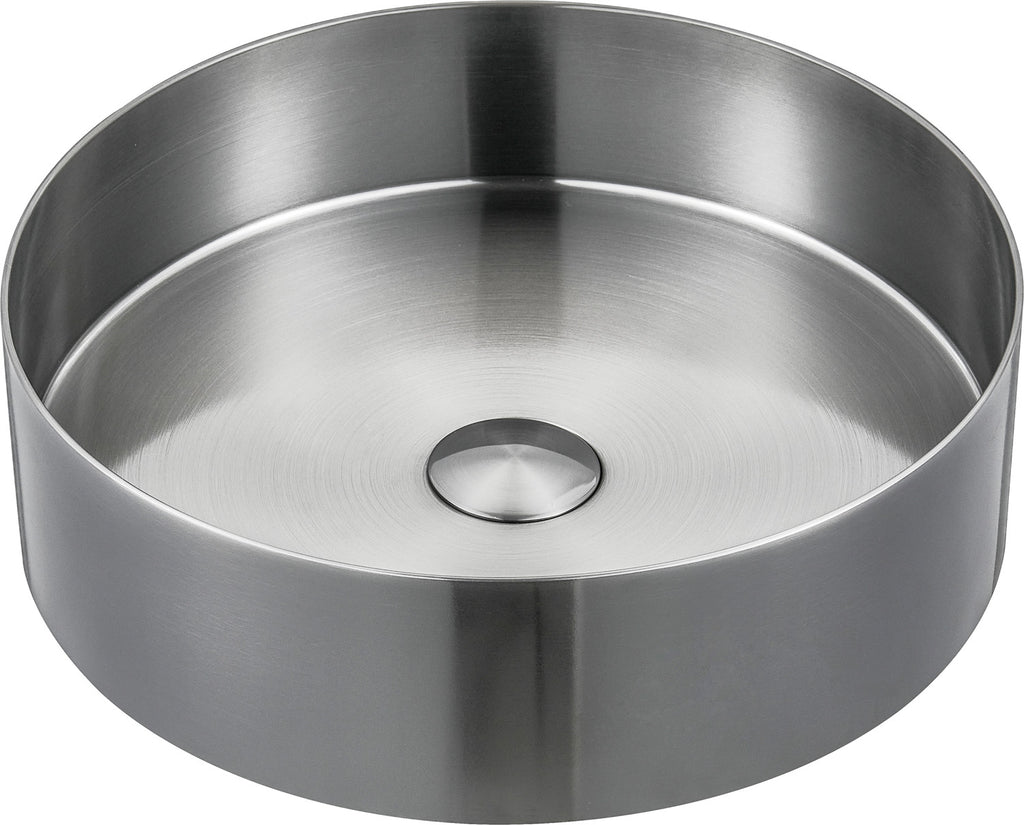 Lavabo da Appoggio Foyer Round in Acciaio Inox