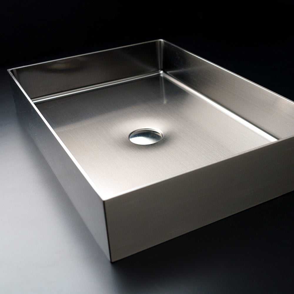 Lavabo da Appoggio Foyer Square in Acciaio Inox