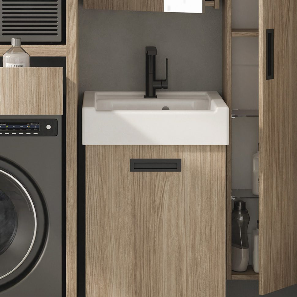 Mobile Bagno Sospeso 1 Anta Lavarredo cm 50x50 - Xilon