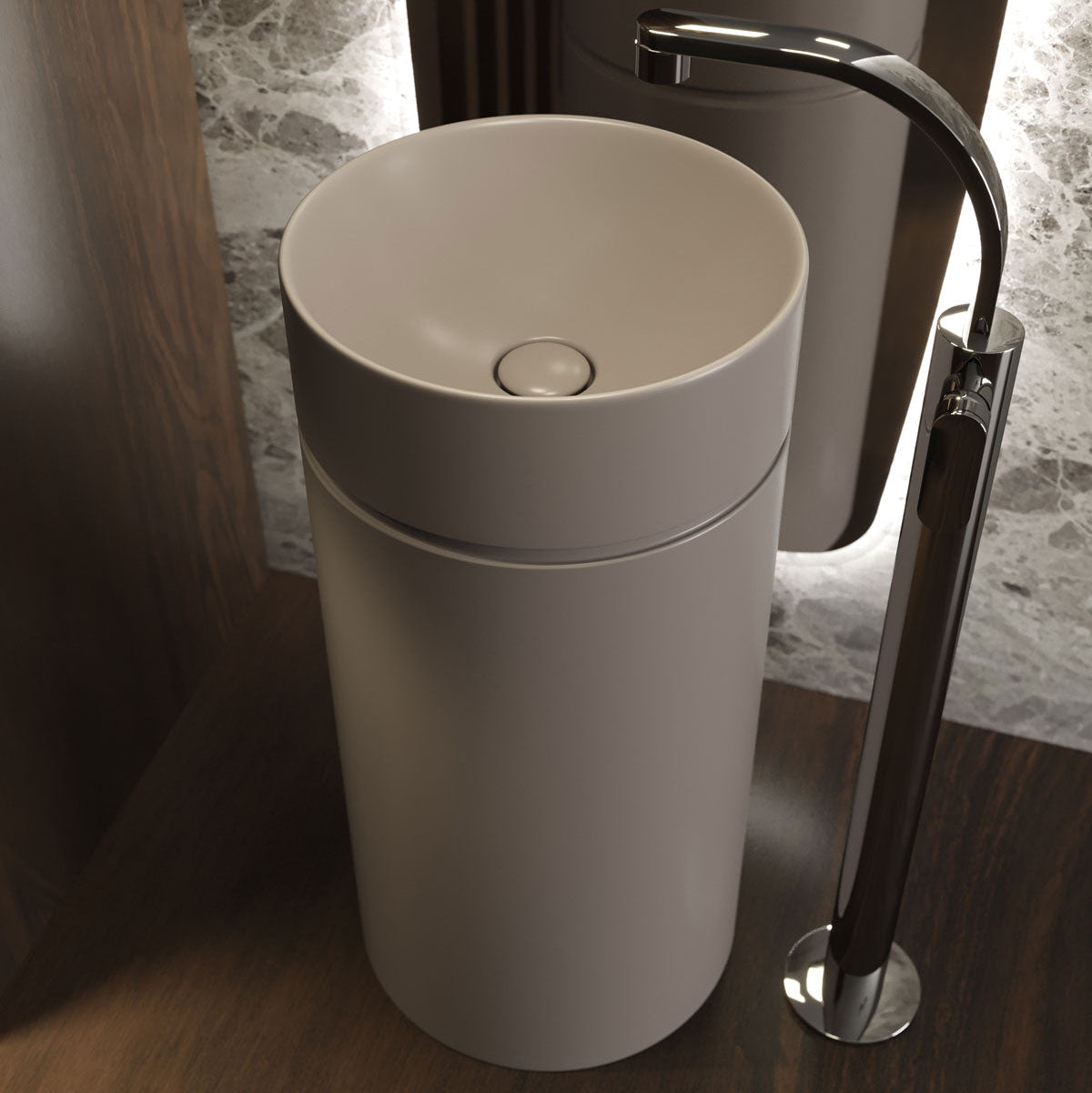 Flaminia MONOTWIN SLIM lavabo centro stanza MTC42C