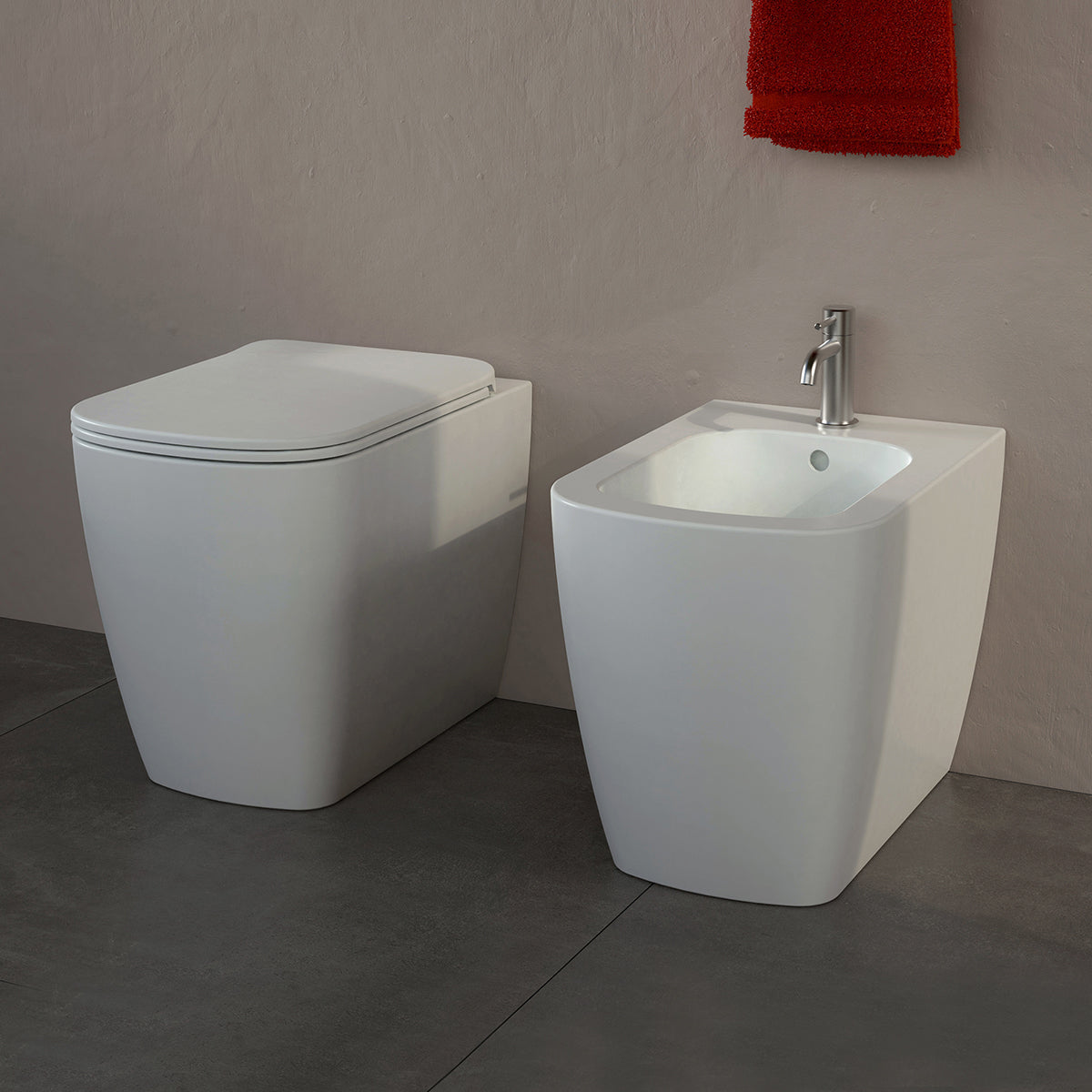 Flaminia Play PY217 bidet filo muro