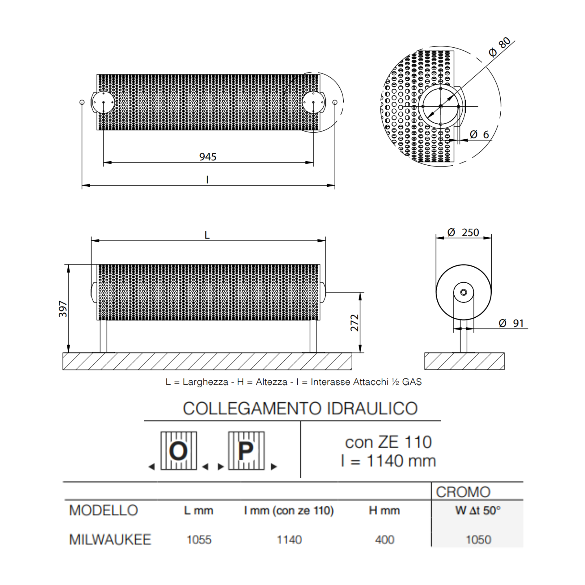 Radiatore Idraulico Milwaukee - Brandoni