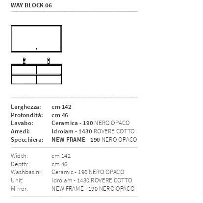 Composizione Arredo Bagno Way Block 06 - Berloni Bagno