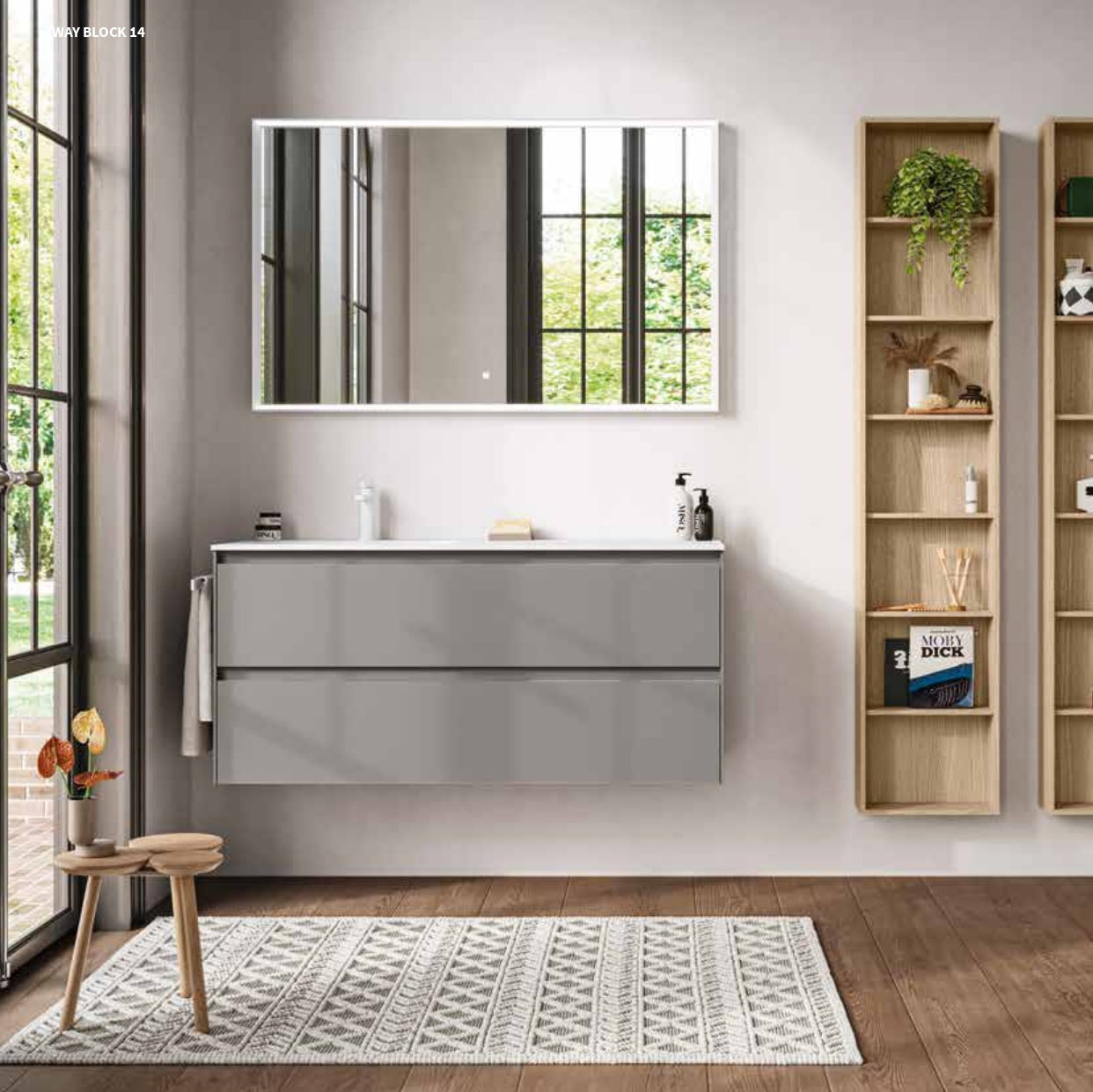 Composizione Arredo Bagno Way Block 14 - Berloni Bagno