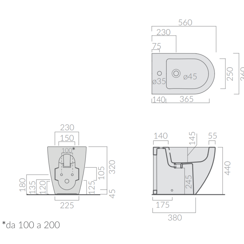 Galassia Dream 7311 bidet monoforo