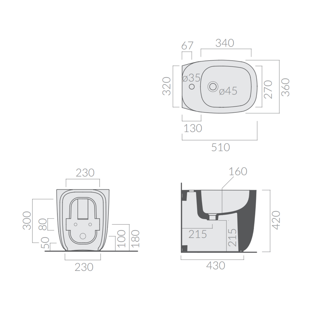 Galassia Susi 7812 bidet monoforo