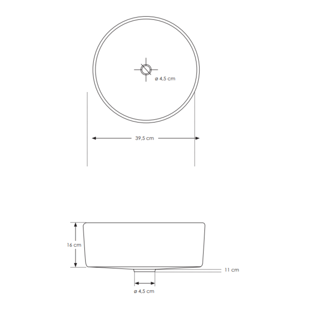 Lavabo da Appoggio Circle in Vetro Soffiato e Resina - Cipì