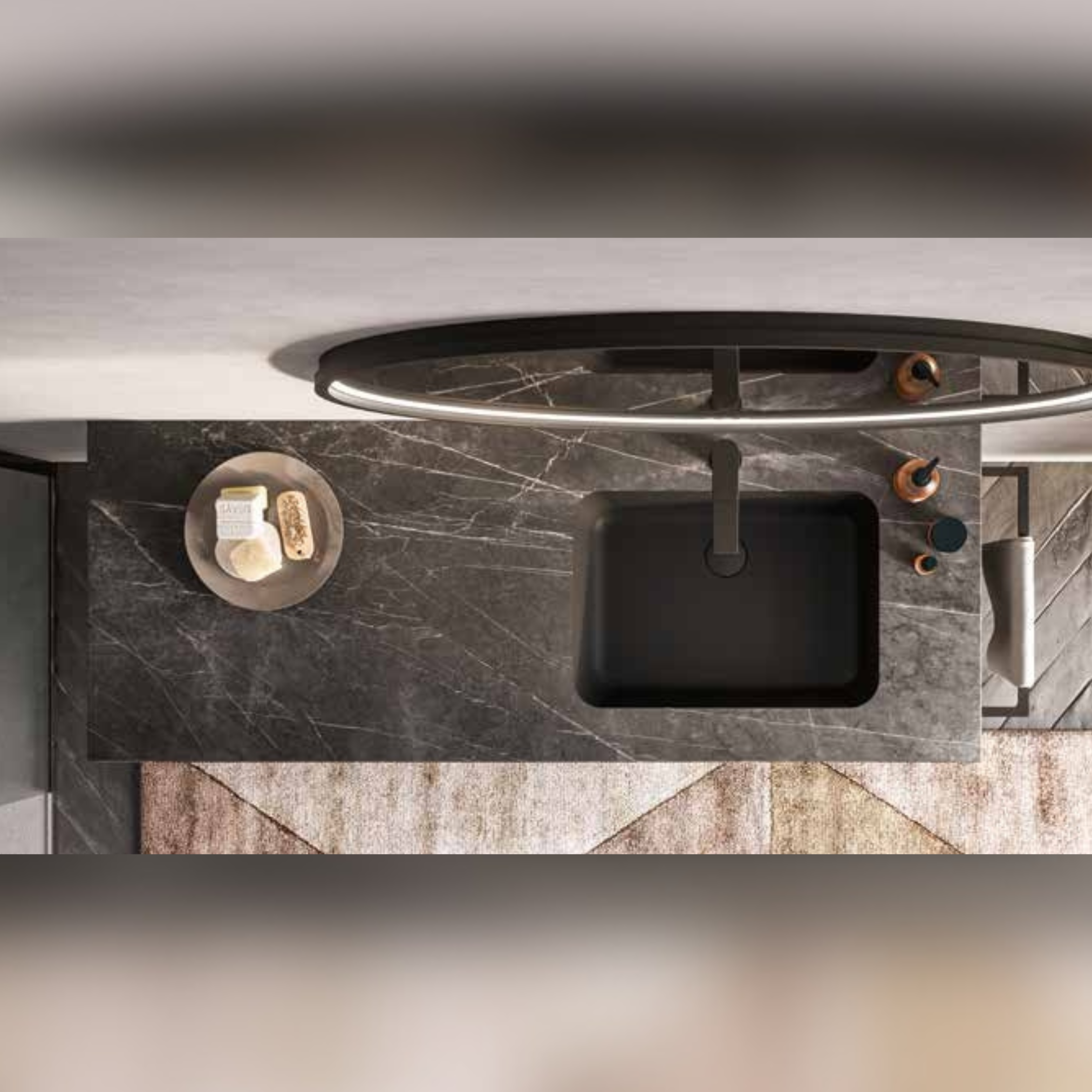 Mobile Berloni Bagno Way Componibile 02 - L 140+40+40 cm