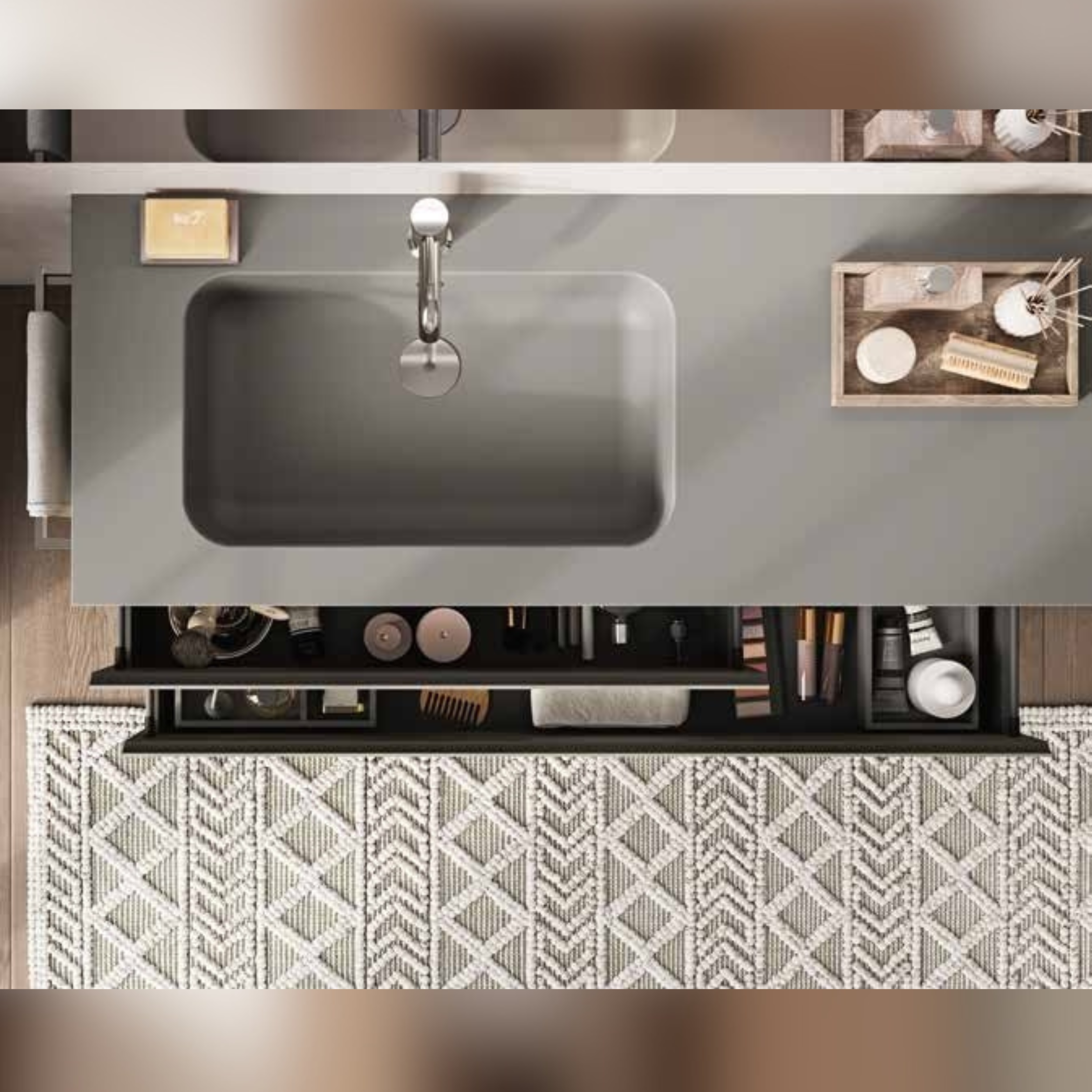 Mobile Berloni Bagno Way Componibile 07 - L 120+35+40 cm