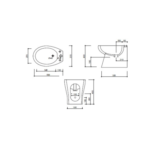 Bidet filomuro Mirto - Affatato
