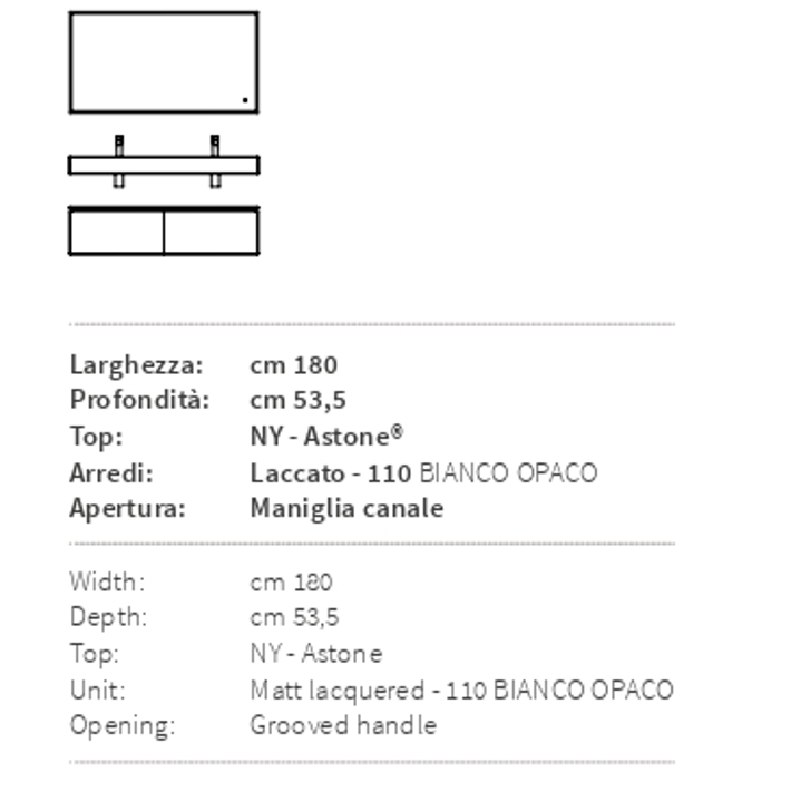 Composizione Arredo Bagno Piani 25 - Berloni Bagno