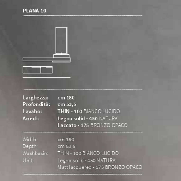 Composizione Arredo Bagno Plana 10 - Berloni Bagno