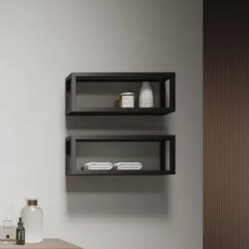 Pensile a Giorno in Alluminio e Rovere Sand Naturale (Cod. MG016) - Mobiltesino