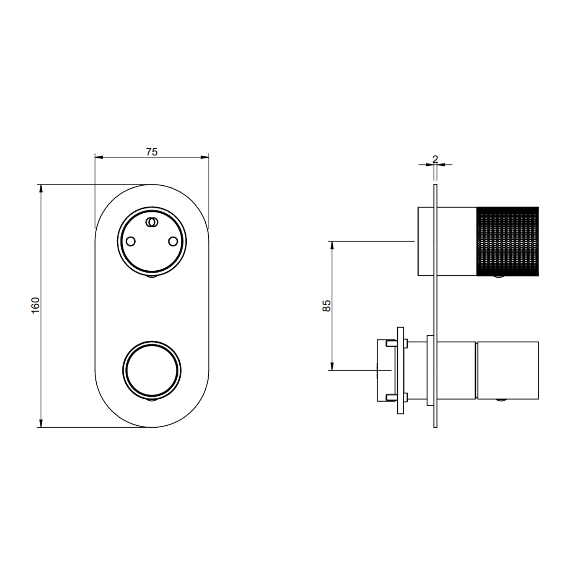 Miscelatore monocomando con deviatore 2 uscite