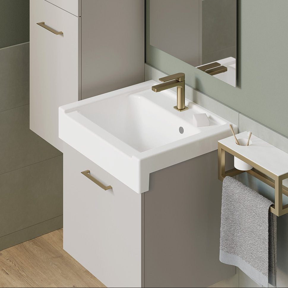 Mobile Bagno Sospeso 1 Anta Lavarredo cm 50x50 - Xilon
