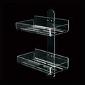 Porta Oggetti da Parete in Plexiglass con 2 Ripiani - Art. 1222 - Made in Italy