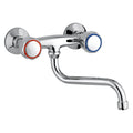 Gruppo lavello a parete con bocca a “s” girevole cromo (Cod. 15005) - Emmevi Sole