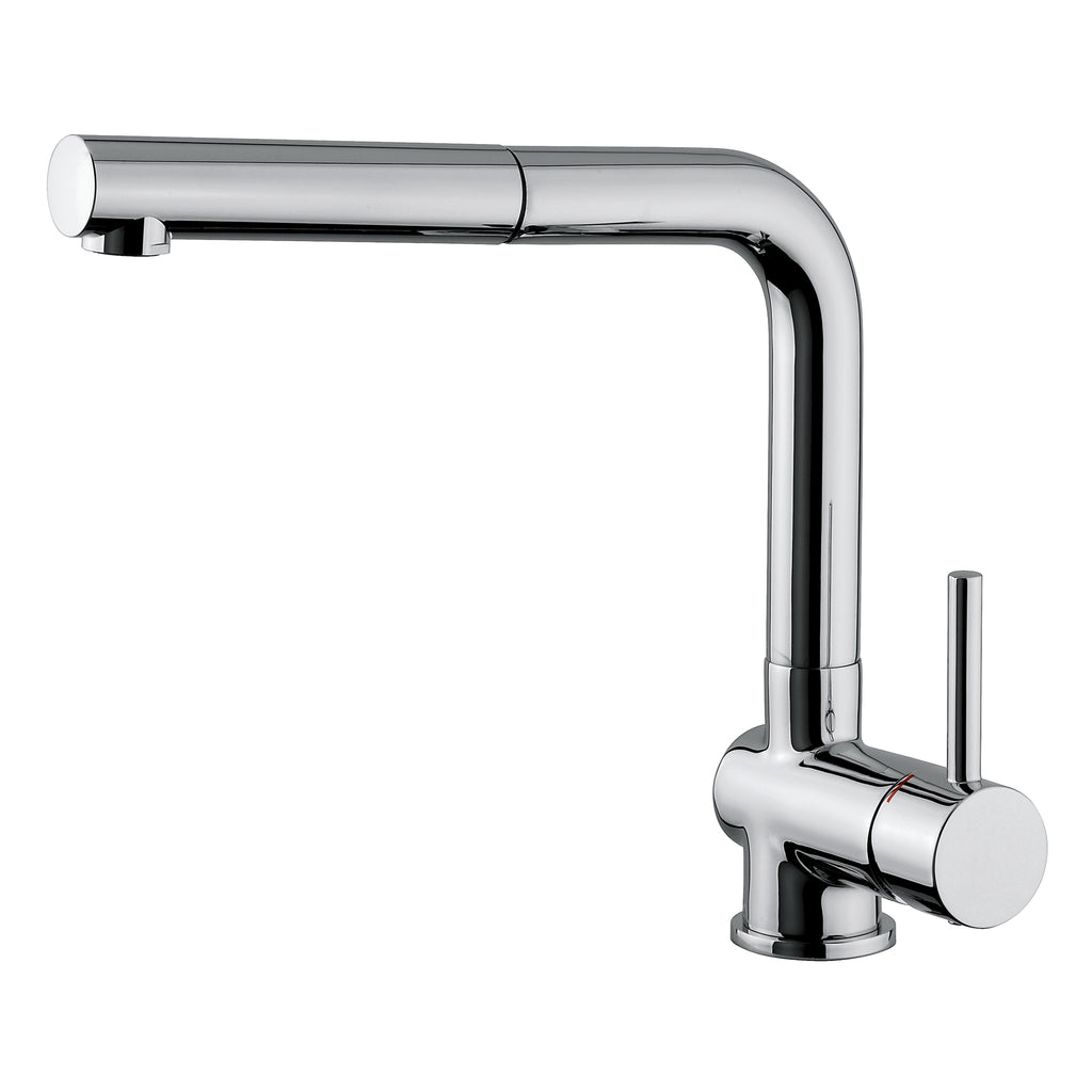 Miscelatore lavello con doccetta estraibile e bocca girevole cromo (Cod. 45084) - Emmevi Piper