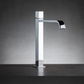 Miscelatore lavabo alto cromo con getto a cascata con scarico click clack (Cod. 47006) - Collezione Siris