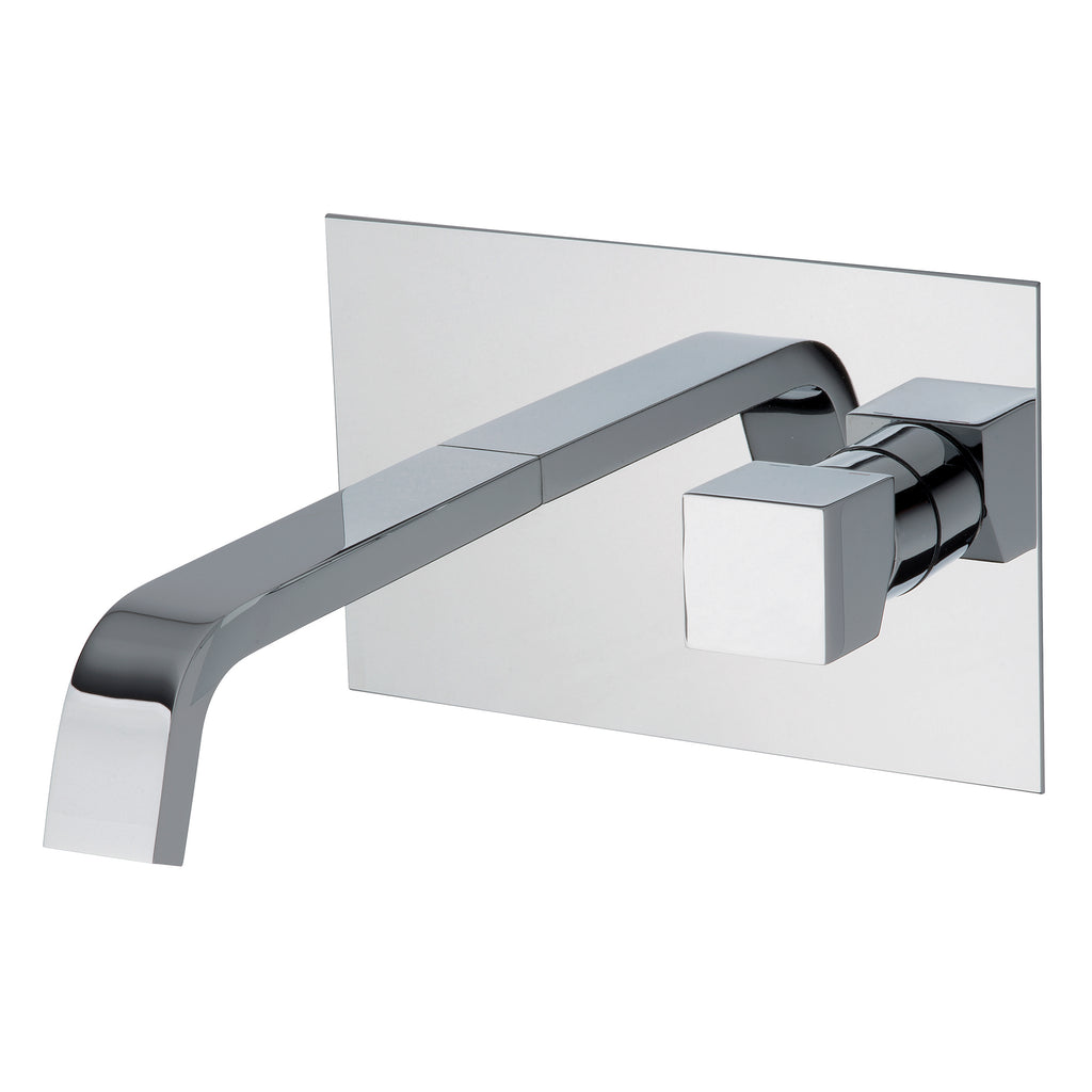 Miscelatore lavabo ad incasso getto a cascata cromo senza scarico (Cod. 47055) - Collezione Siris