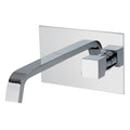 Miscelatore lavabo ad incasso getto a cascata cromo senza scarico (Cod. 47055) - Collezione Siris