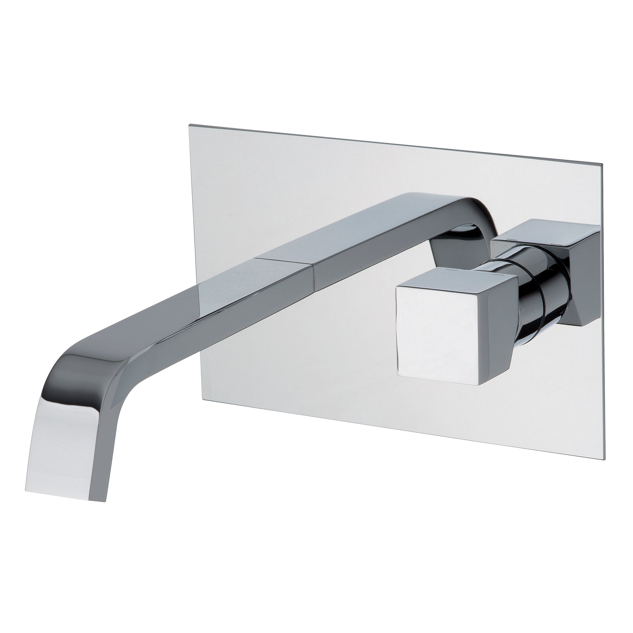 Miscelatore lavabo ad incasso getto a cascata cromo senza scarico (Cod. 47055) - Collezione Siris