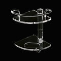 Angolare Doccia in Plexiglass con 2 Ripiani e Gancio - Art. 603 - Made in Italy