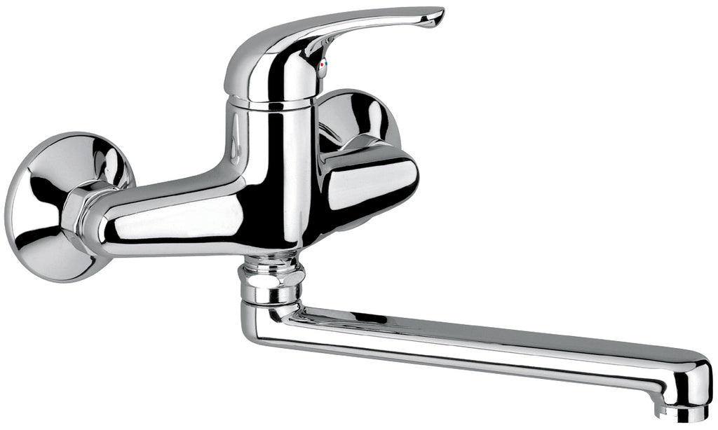 Miscelatore lavello a parete con bocca girevole cromo (Cod. 8005) - Emmevi