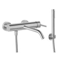 Miscelatore vasca esterno acciaio inox completo di accessori (Cod. 85001INB) - Collezione Filoinox