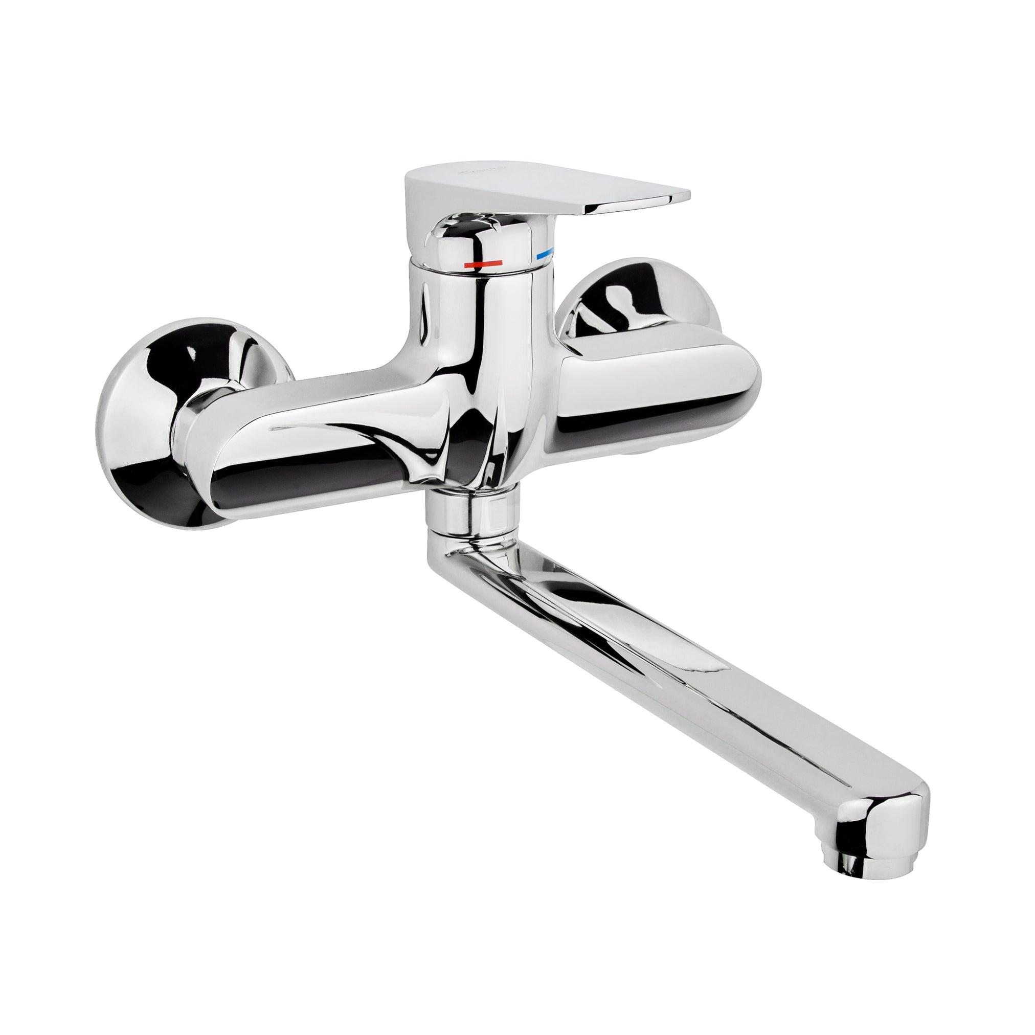 Miscelatore lavello a parete con bocca girevole cromo (Cod. 89005) - Emmevi Nicla