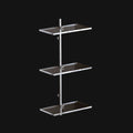 Scaffale 3 Ripiani in Plexiglass e Ottone - Art. C443 - Made in Italy